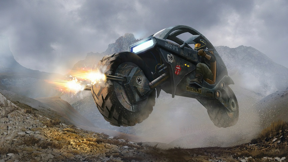 Индивидуальное велосипедное искусство 4k