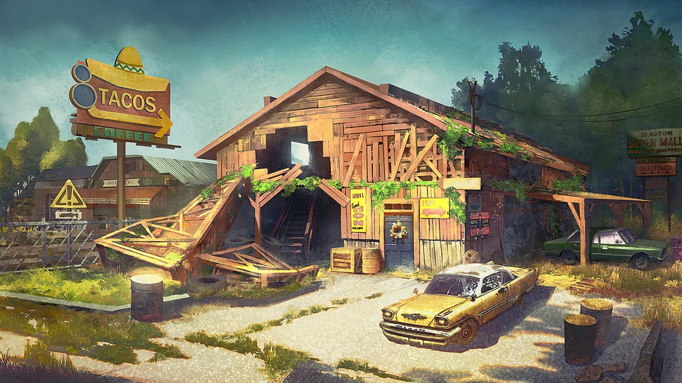 Разбитое кафе