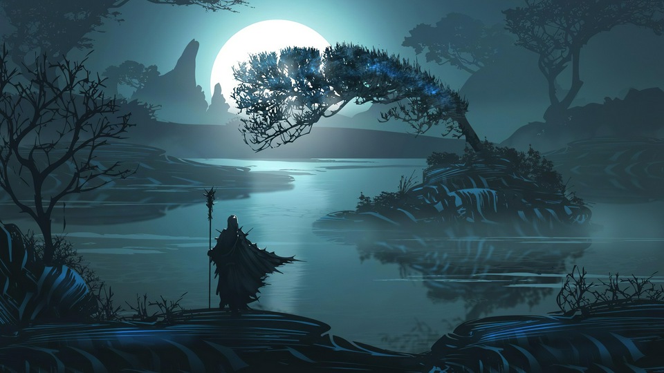 Одинокая лагуна 4k