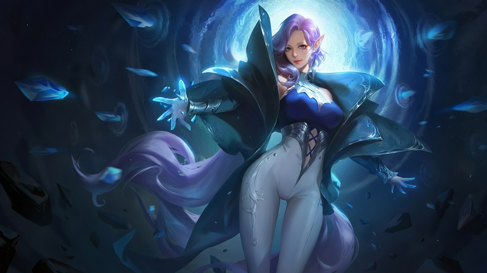 Ангел в белом платье 4k