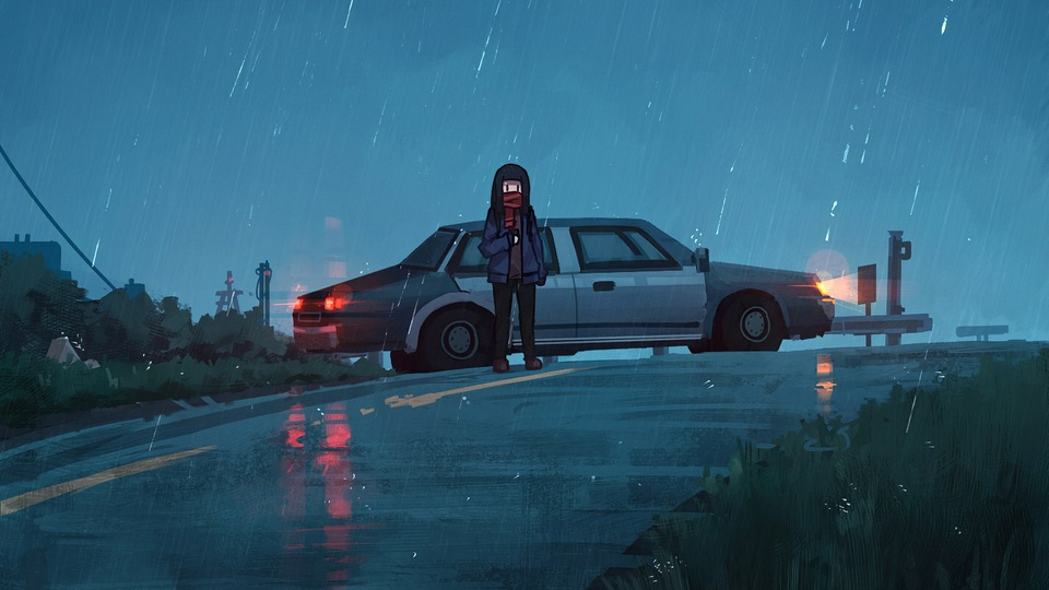 Машина получила поломку