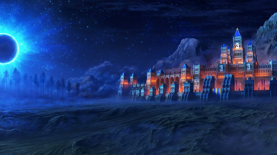 Крепость в замке Вечной тьмы 4k