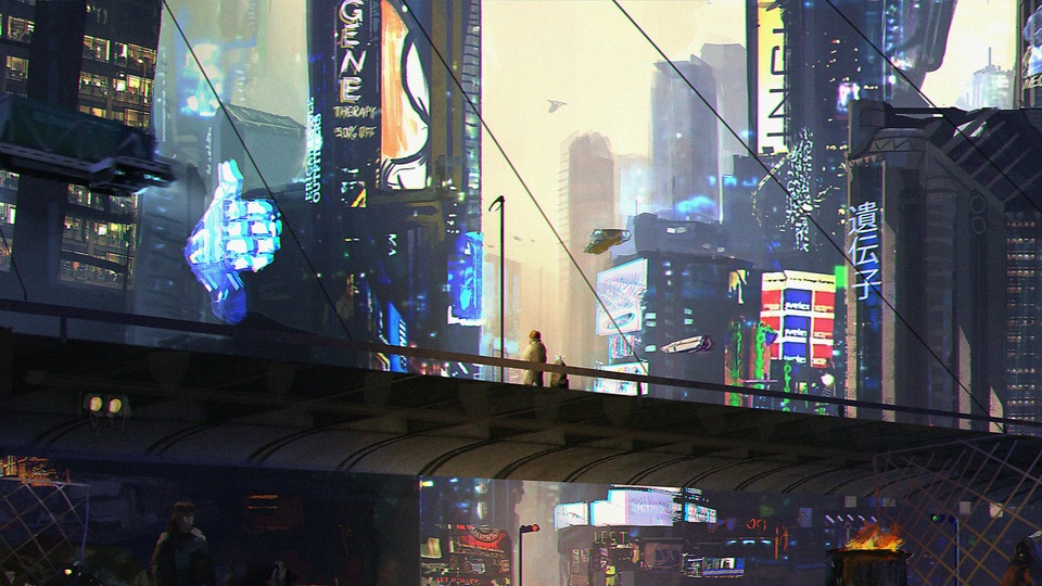 Ночное время Scifi Научная фантастика 5k