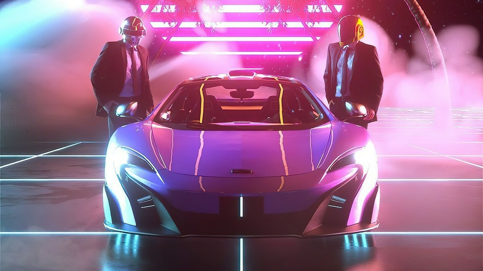 Synthwave Mclaren 4k