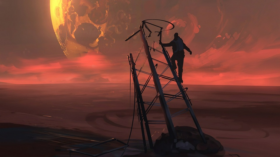 Вид на Золотую планету 4k