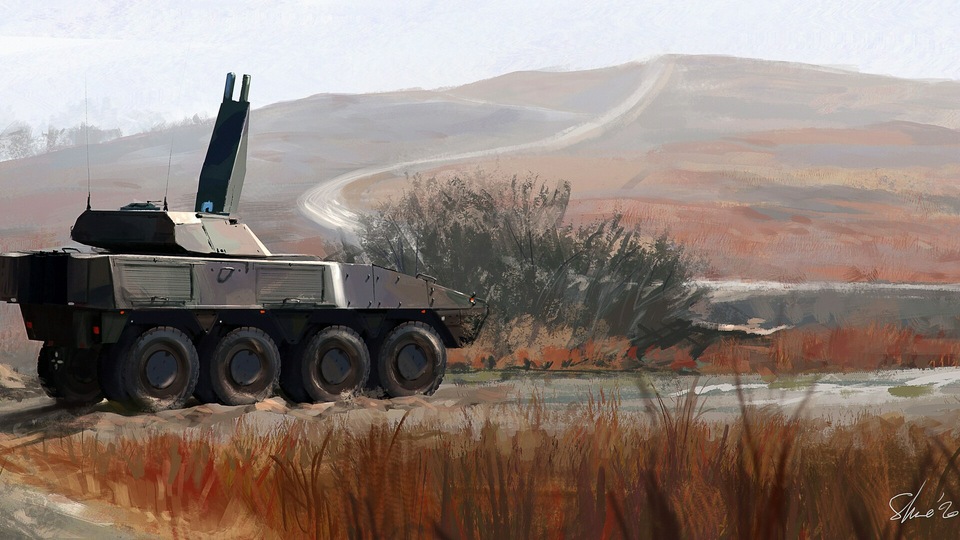 Бтр в кусты 4k