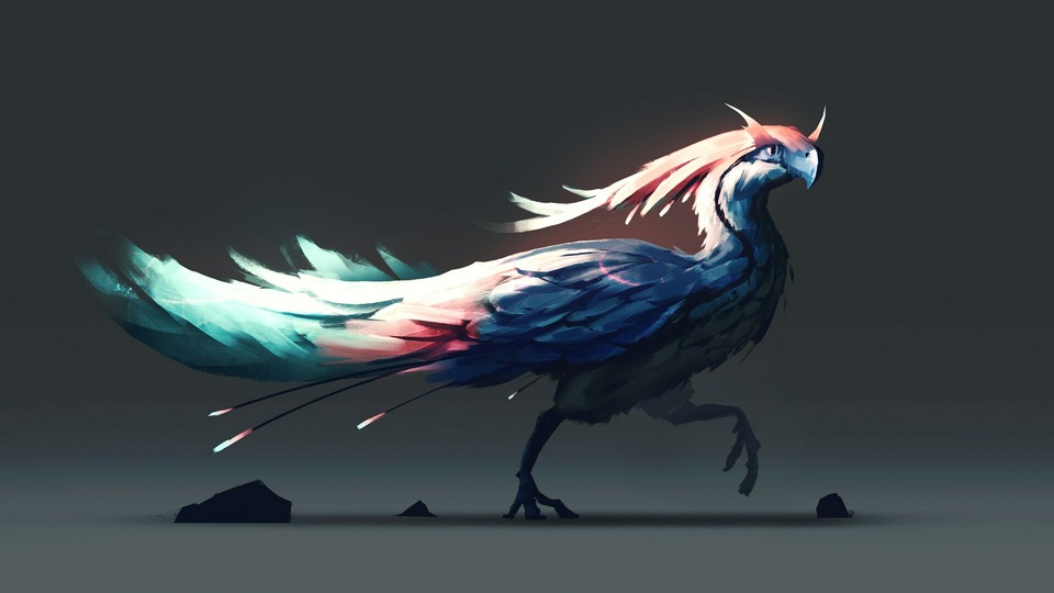 Квентин Бульо Птичье существо 4k