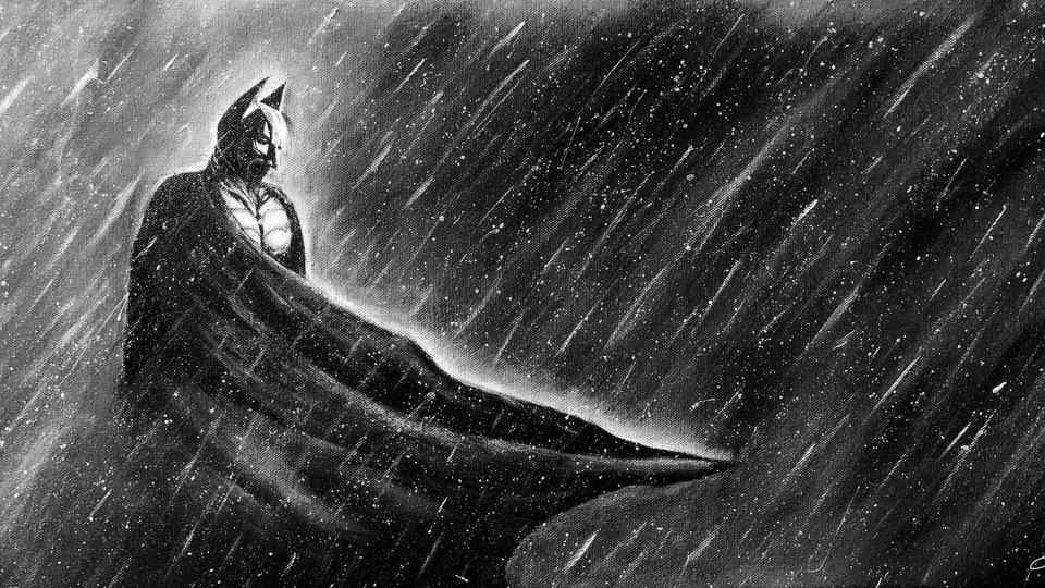 Картина маслом "Темный рыцарь"