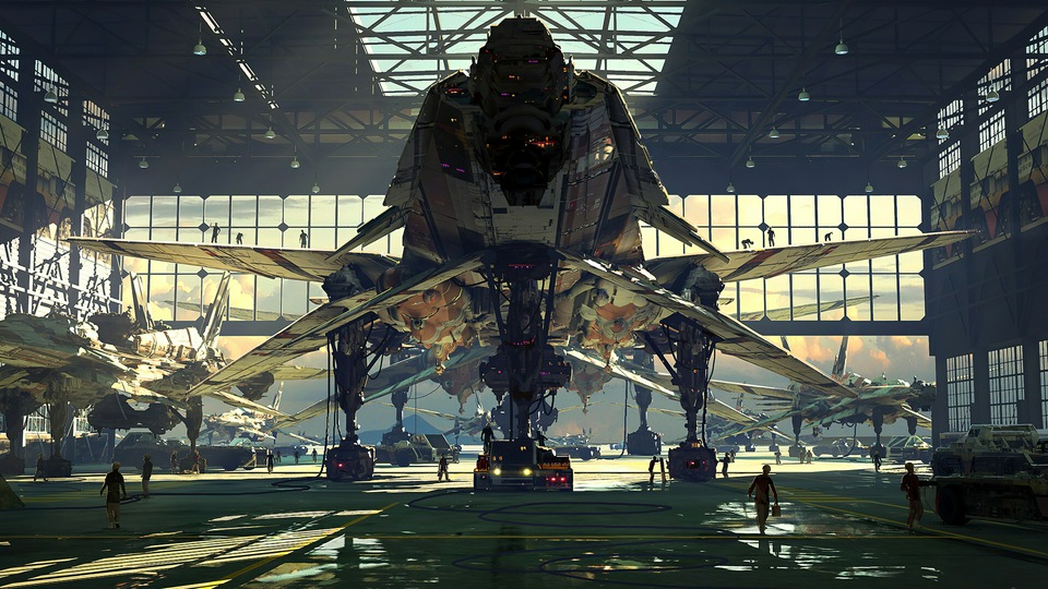 Ангар для автопарка B19 4k