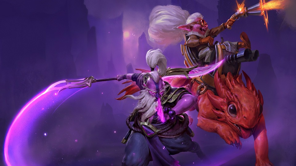 DotA The Outlanders Snapfire и Void Spirit 4k