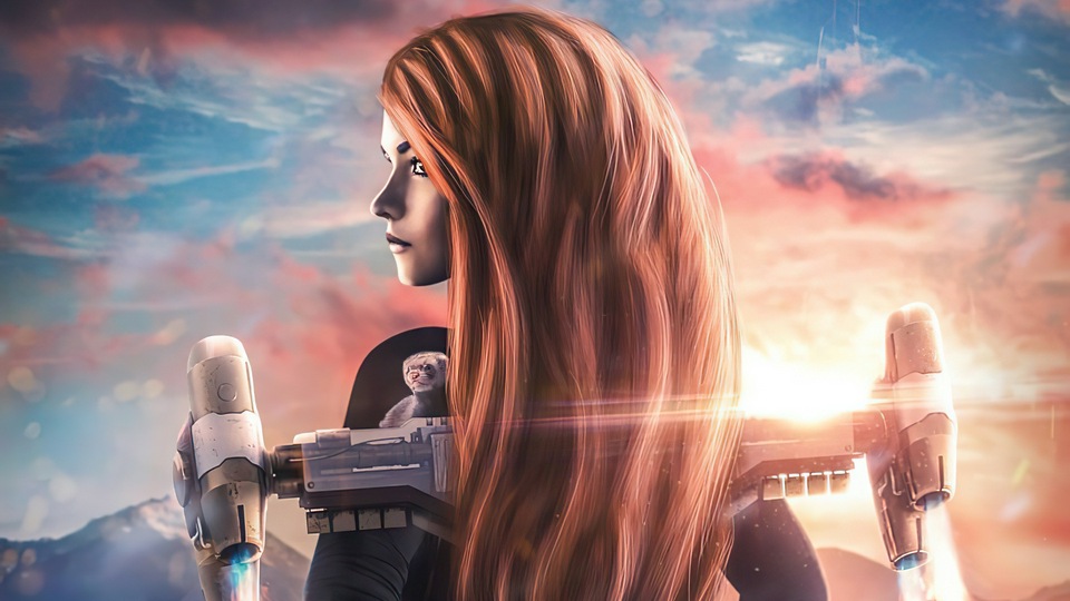 Девушка с реактивным ускорителем