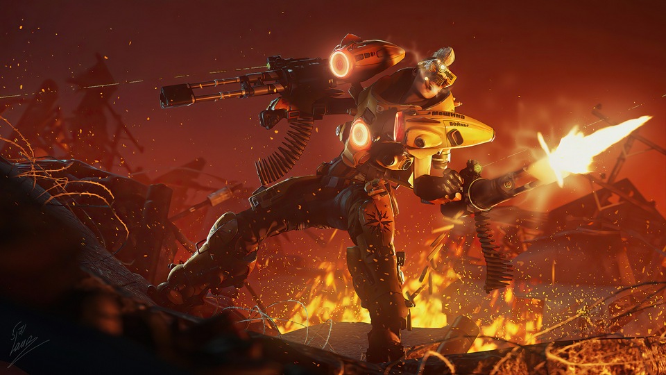 Корпус военной машины 4k