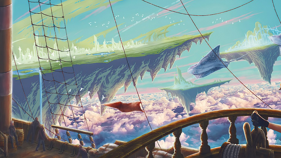 Фантазия о море облаков 4k