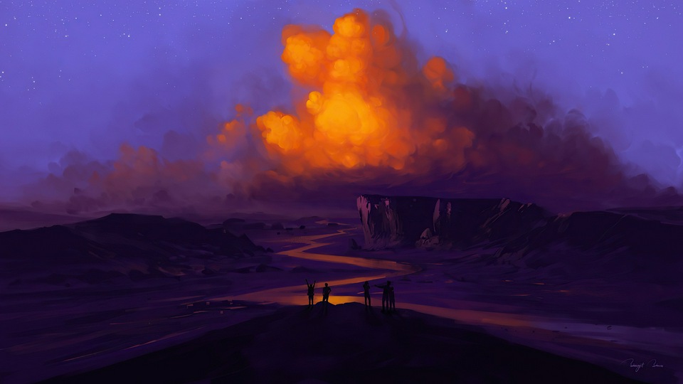 Звезды Сумеречной реки 4k