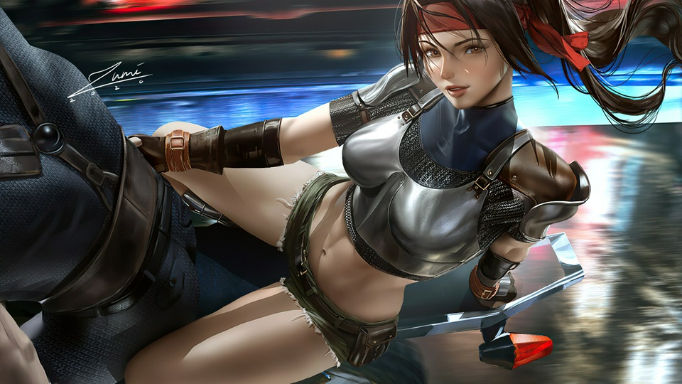 Киберпанк Байкер Девушка-наездница