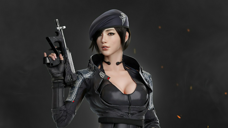 Азиатская девушка-коммандос 4k