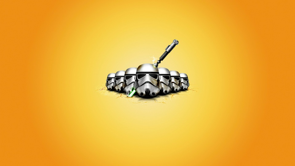 Минимальный логотип "Звездных войн" 4k