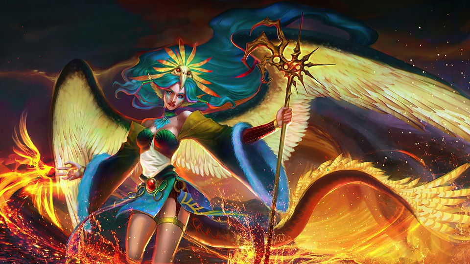 Девушка-вулкан 4k