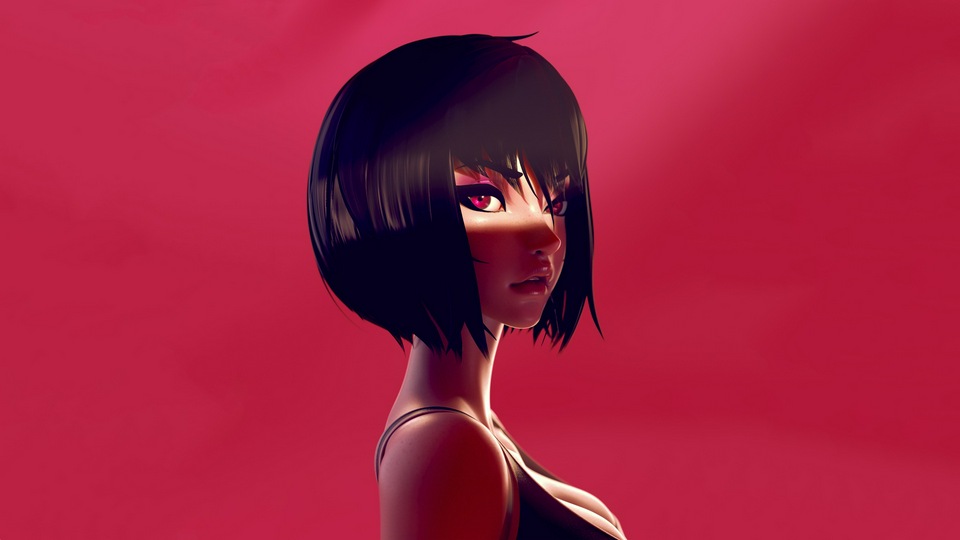 Коротышка с черными волосами