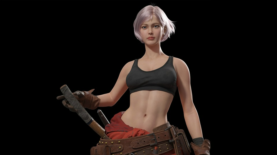 Девушка с короткими волосами Новая