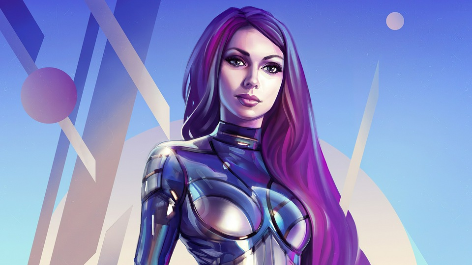 Униформа космической девушки 4k