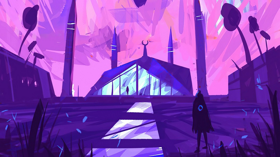 Вечернее посещение храма 4k