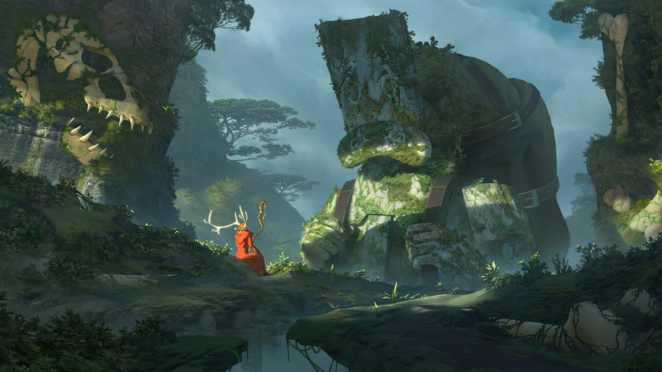 Поклоняющийся Лесному мастеру 4k