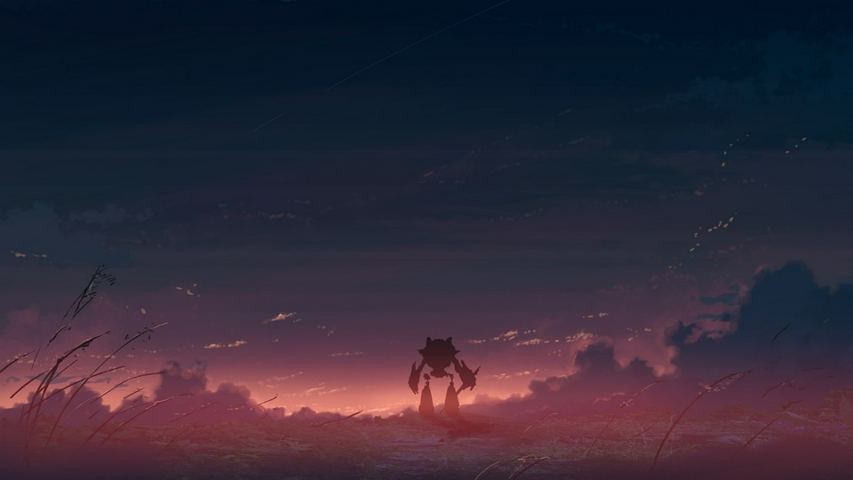 Летний закат, идущий домой 4k