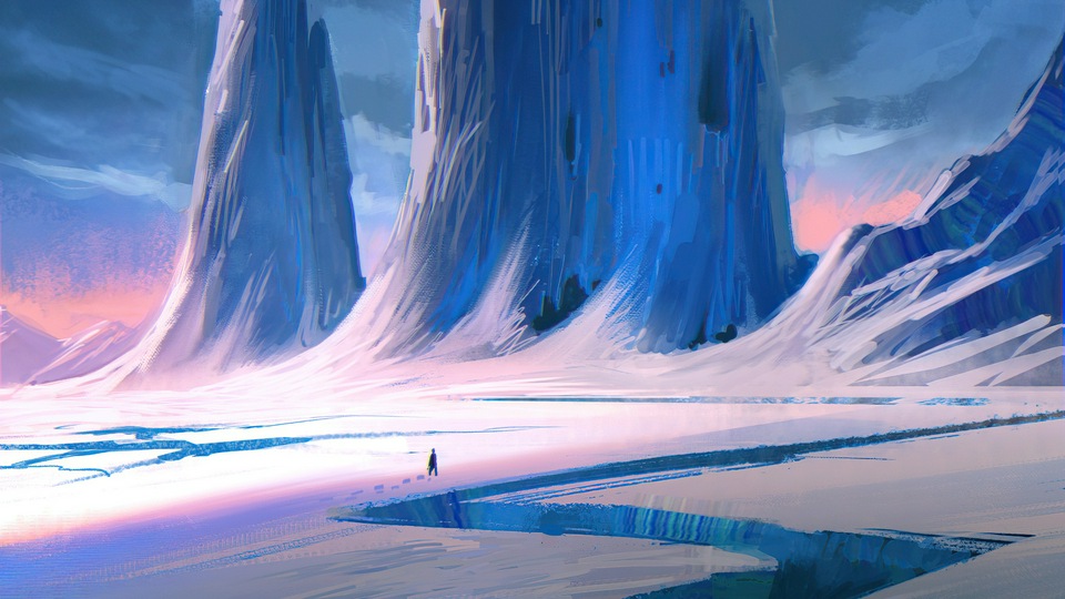 Ледяная башня 4k