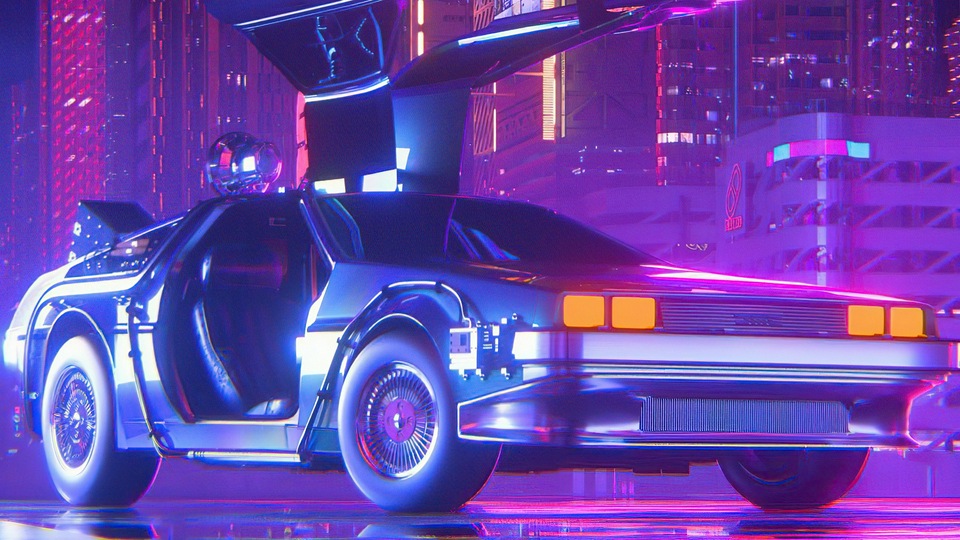 Ночная жизнь Delorean Dmc 4k