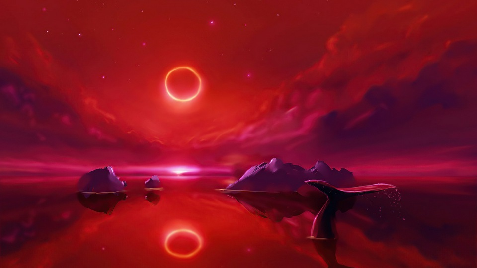 Кит и Кольцевое Затмение