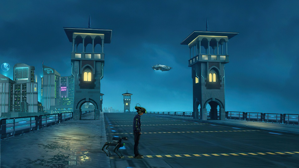 Египет 2077 на мосту Стэнли 5к