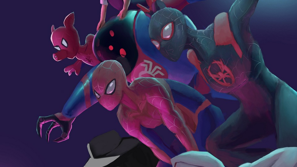 Командное искусство Spider Verse