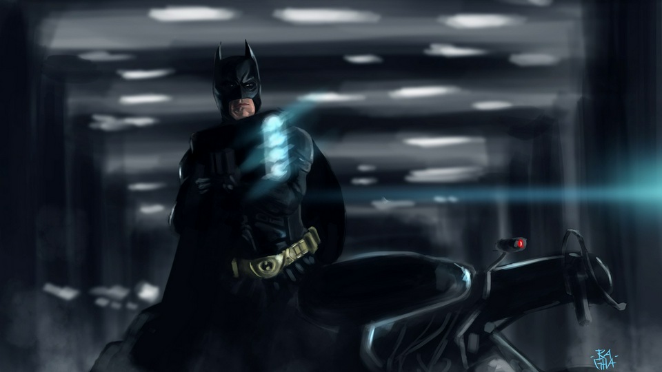 Бэтмен выстрелил, стреляя