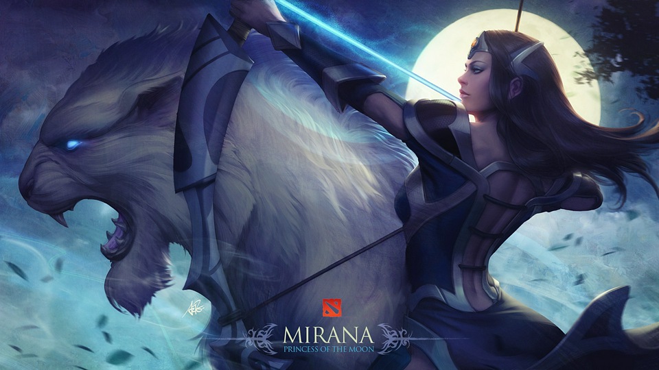 Обложка Mirana Dota 2