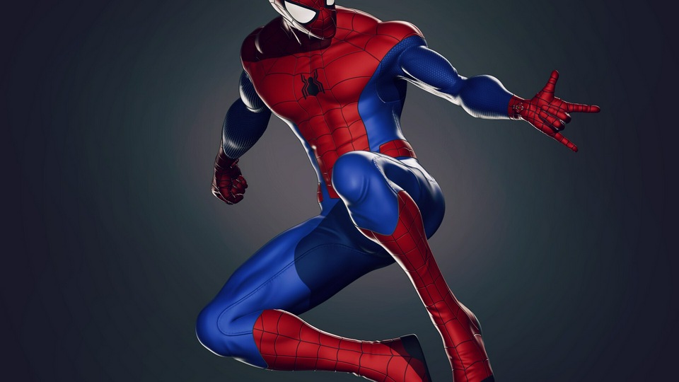 Цифровое искусство Человека-паука