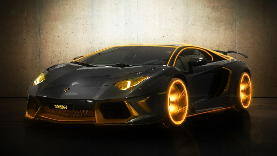 Lamborghini Tron Gold