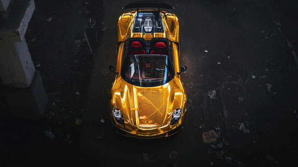 Porsche Spyder Gold