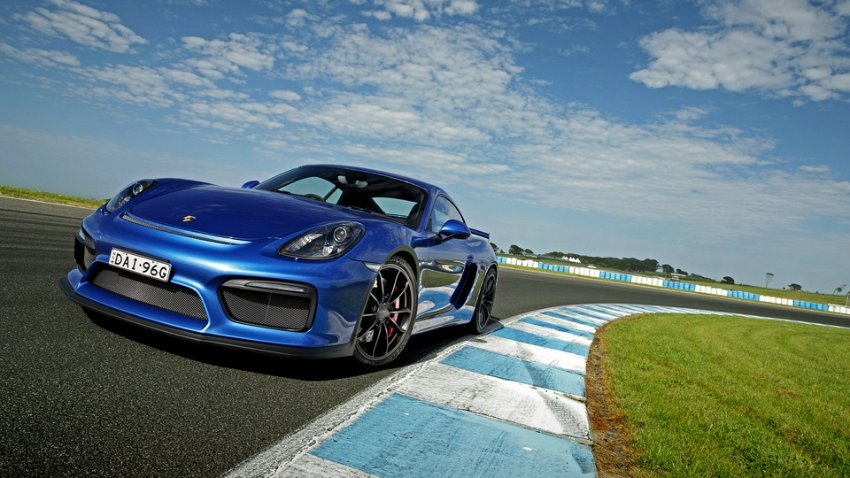 Porsche Cayman GT4 Синий