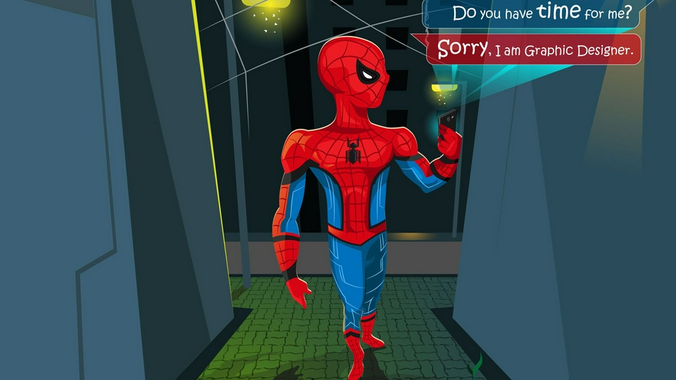 Паук переписывается с кем-то