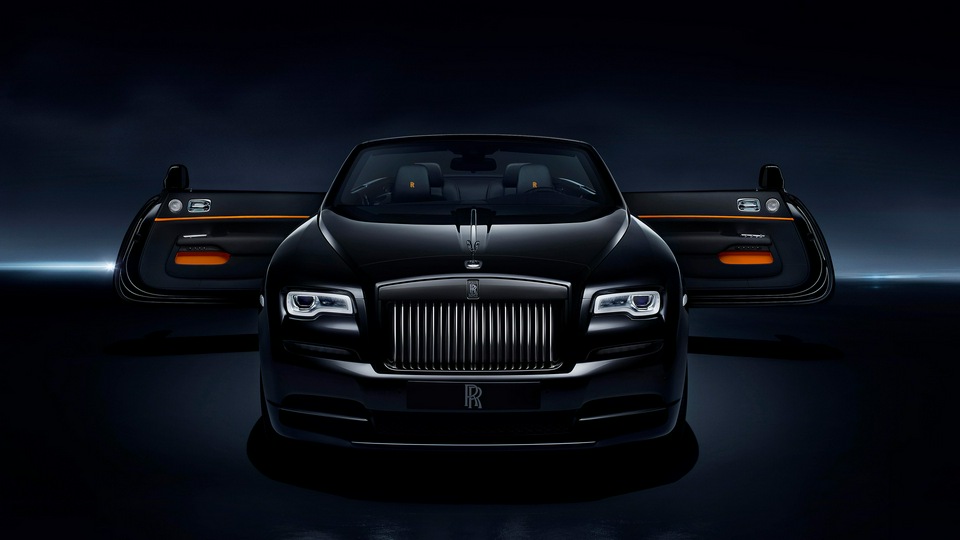 Черный значок Rolls Royce Dawn