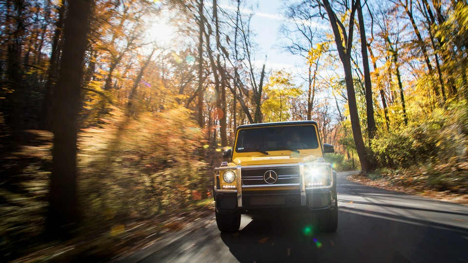 2017 Mercedes AMG G63 Желтый 4k