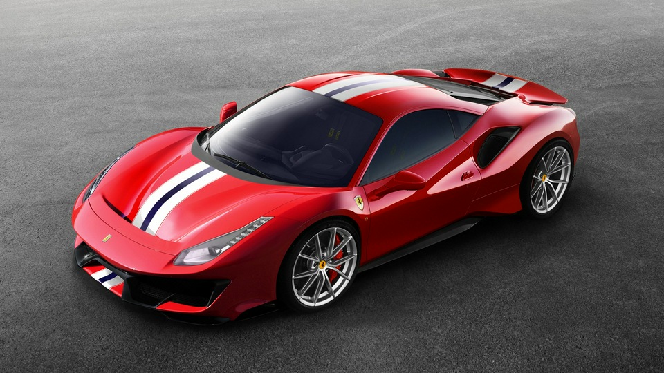 Ferrari 488 Pista 2018 Вид сбоку