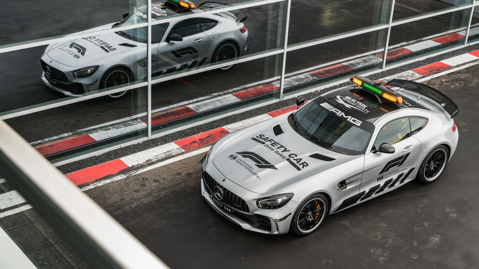 Автомобиль безопасности Mercedes AMG GT R F1 2018 4K