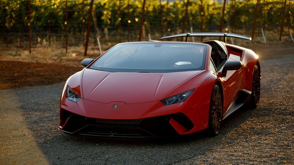 Lamborghini Huracan Perfomante Spyder 2018 4k