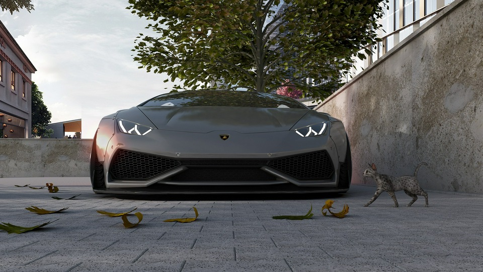 Lamborghini Aventador Roadster CGI