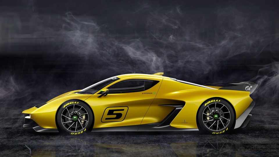 Fittipaldi EF7 Vision Gran Turismo Лимитированная серия Вид сбоку