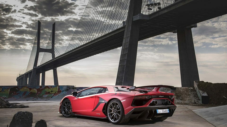 2018 Lamborghini Aventardor SVJ Задний 5k