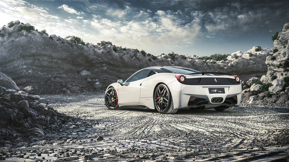 Ferrari 458 Italia Белый