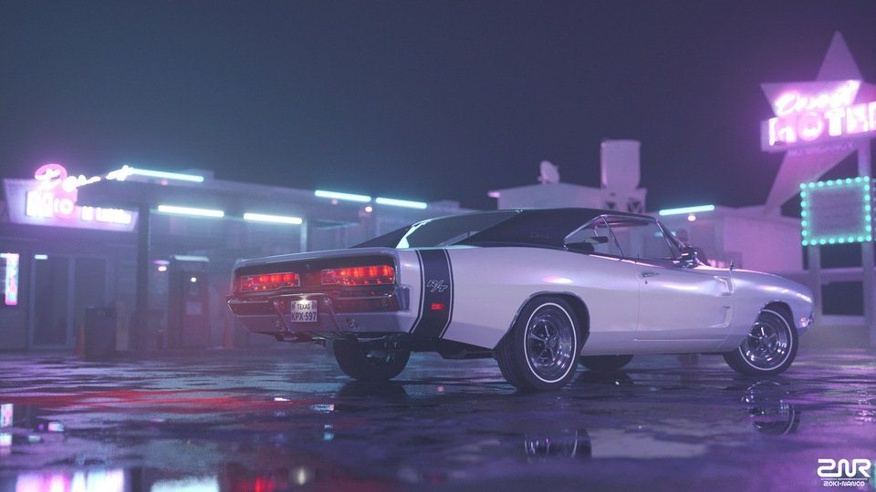 1969 Dodge Charger RT сзади